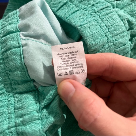 J. Crew size 4 elastic waistband sea green shorts - Picture 5 of 8